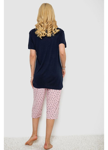 Синя піжама жіноча з принтом,, 243r7028 Stil Moda