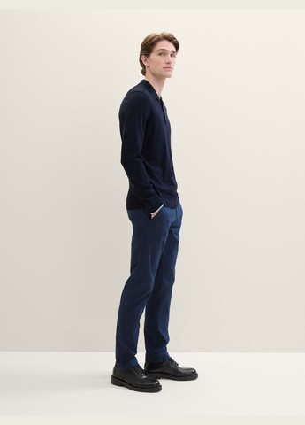 Синие кэжуал демисезонные брюки Tom Tailor