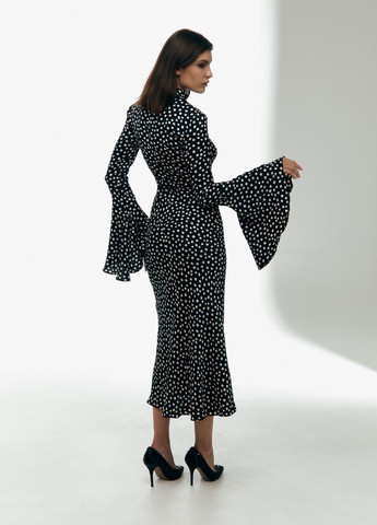 Черное платье “grace polka dot white” Anais GoSe