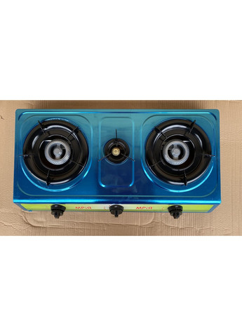 Плита-таганок настольная газовая 3 конфорки нержавеющая сталь Мрія (328905561)