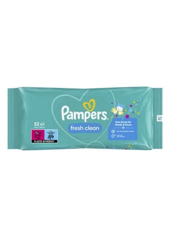 Детские влажные салфетки Fresh Clean 52 шт (8001841041360) Pampers Fresh Clean 52 шт (389545138)