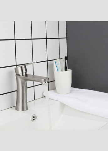 Смеситель для умывальника F1048, сатин Frap (316088997)