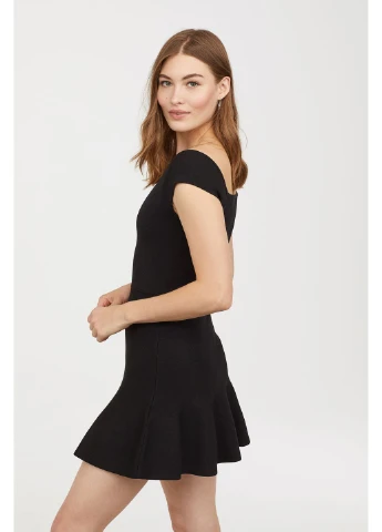 Черное платье лето,черный, H&M