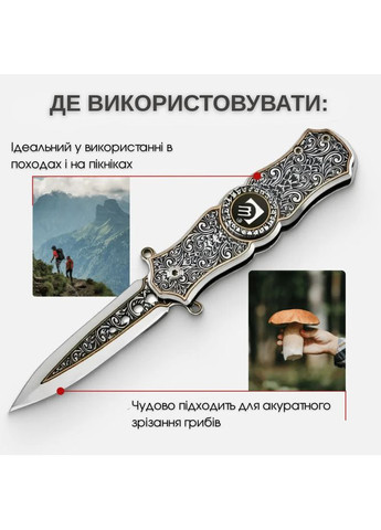 Ніж Складний Спінер Silver No Brand (362044797)