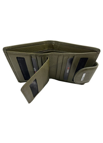 Кошелек женский оливковый кожаный Karya (336377884)