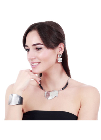 Текстурированные этнические серьги Sincera (341534224)