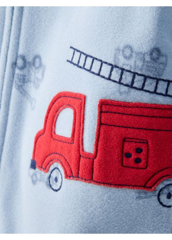 Голубая всесезон человечек флисовый комбинезон Carter's