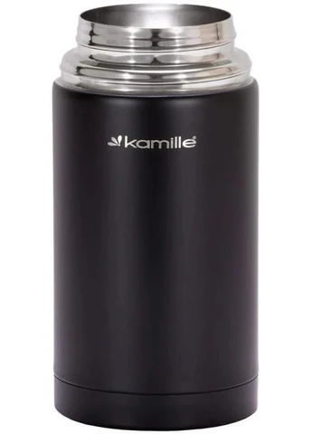 Термос нержавеющая сталь 1000 мл чёрный Kamille (396855048)