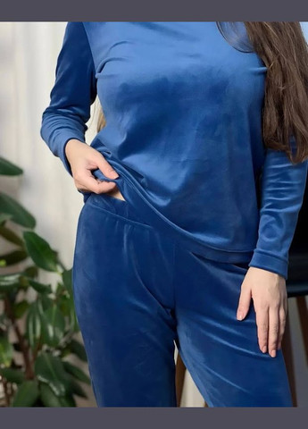 Синяя зимняя пижама женская hc (h001-8162-030) No Brand