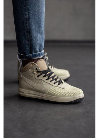 КРОССОВКИ ЖЕНСКИЕ NIKE LUNAR FORCE 1 DUCKBOOT НАЙК ДАКБУТ No Brand бежевые демисезоны (367171861)