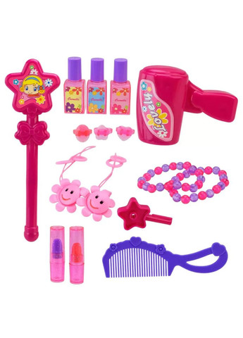 Игровой набор туалетный столик трюмо с аксессуарами со светом 661-125 на батарейках No Brand (362431484)