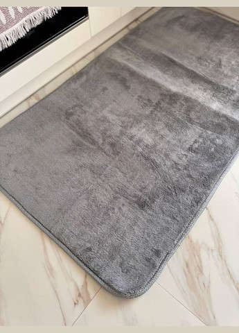 Килим у передпокій прогумований з ворсом 150х200 см Сірий (П4К-norka-kover-004-02) No Brand (323160692)