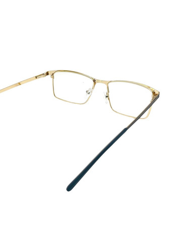 Окуляри для зору у прямокутній оправі чорно-золоті No Brand (305416135)