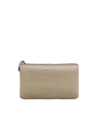 Кожаная монетница / мини-косметичка 3.0 светло-бежевая краст (A-027981) BlankNote (329742877)