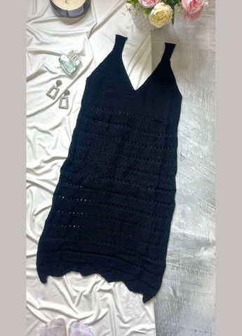 Черное нежное вязаное платье турция No Brand