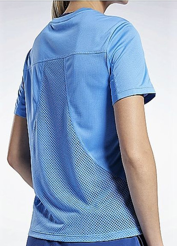 Голубая летняя футболка Reebok