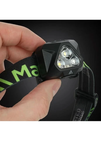 Налобный фонарь Mactronic Cree XP-G2 430 Лм USB-C Белый/Красный ProDobro (402219513)