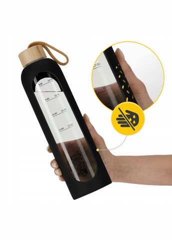 Бутылка для воды спортивная 1000 мл стеклянная Black () 4FIZJO P-5905973403917 (344588355)