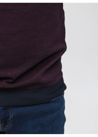 Бордовая футболка-поло мужское бордовое с длинным рукавом для мужчин MarcoStar однотонная