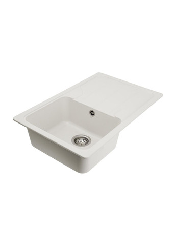 Гранітна мийка для кухні 7850 VERONA матова Білосніжна Platinum (269795714)