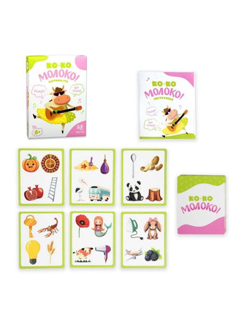 Карточная игра "Ко-ко Молоко" 30386 развлекательная, на украинском языке No Brand (315756579)