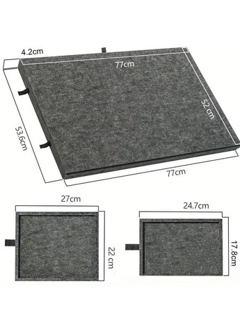 Стол доска для пазлов из фетра 2в1 с крышкой и 6 ящиками, органайзер для хранения пазлов, до 1000 элементов, No Brand (366304406)