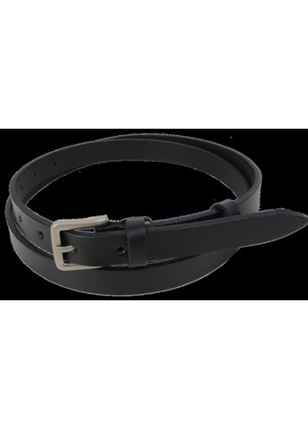 Жіночий ремінь, пояс із натуральної шкіри чорний 2 см Skipper (361665289)