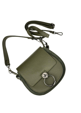 Кроссбоди маленькое кожанное комбинация кожи и замши Italy F-IT-9887GR-D Firenze (369892920)