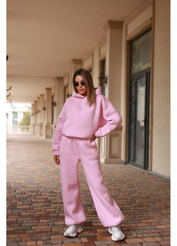 Жіночий костюм на флісе двійка молочний No Brand (362697428)