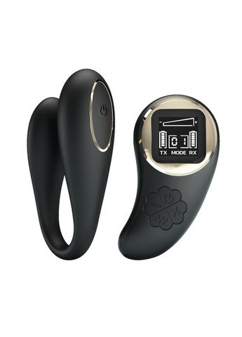 Вибратор для пар Pretty Love Nathan с пультом, черный, 9.4 см No Brand (361439433)