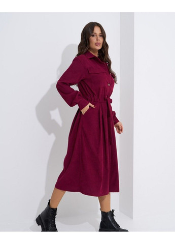 Бордовое повседневный платья sa-561 бордовый ISSA PLUS