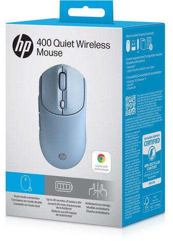 Миша AZ7B4AA 400 Quiet, WL/BT, HP (362712495)