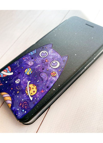 Чехол-книжка с рисунком для Samsung Galaxy A35 (A356):: Фиолетовая кошка (принт 361) CASE CONTROL (360701746)