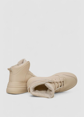 Кроссовки женские зимние на меху Ager 248RAM01 бежевые демисезоны (340052155)