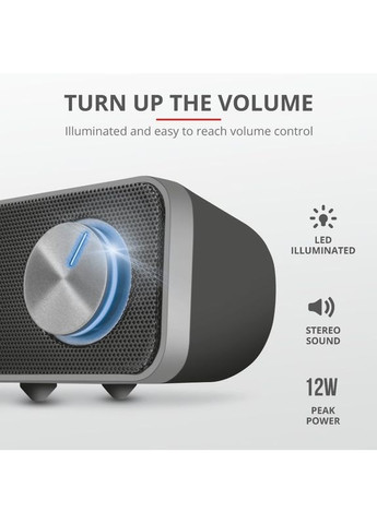 Акустическая система 22946_TRUST Arys Саундбар, USB/AUX, черный Trust (364275056)