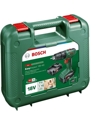 Шуруповерт-дрель аккумуляторная EasyImpact 18V-40 (0.603.9D8.102) Bosch (360409305)