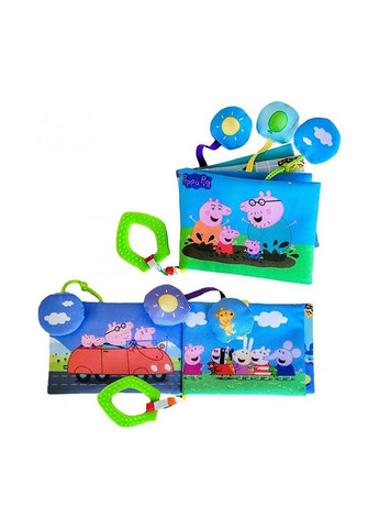 Мягкая книжечка "Свинка Пеппа" МС 080602-04 с прорезывателем No Brand (330600965)