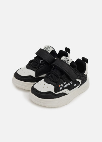 Черные кеды для мальчика, на плоской подошве цвет черный цб-00273978 Kimboo