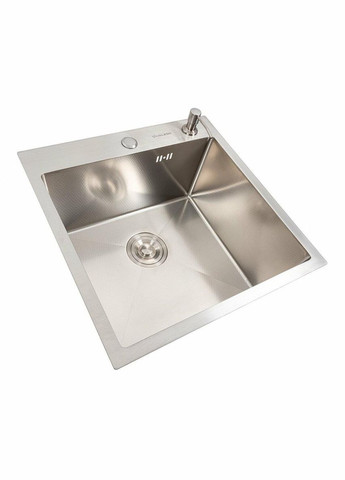 Кухонная мойка 50*50 нержавейка DECOR Handmade (сифон круглый, 3,0/0,8) Valeso (342071773)