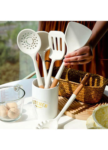 Набір кухонного приладдя 7367 11 предметів білий No Brand (322124414)