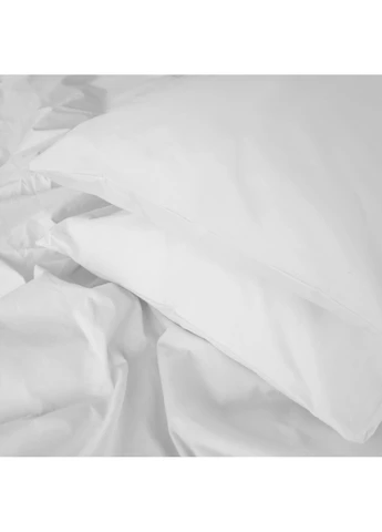 Комплект постільної білизни Ranforce Elite 11-2107 White Полуторний Mirson (398966355)