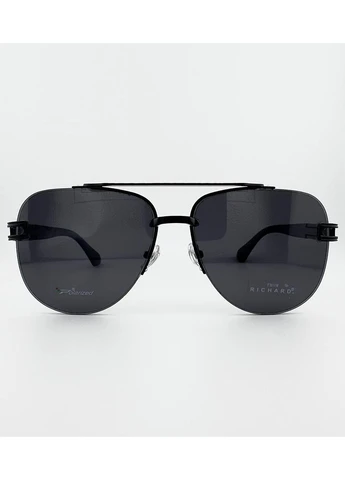 Чоловічі Сонцезахисні Окуляри Авіатори TR9502 Col.01-P1 Polarized Чорні з Поляризацією + Футляр Thom RICHARD (350886909)
