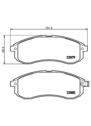 Колодки гальмівні дискові комплект передні Hella (362091654)