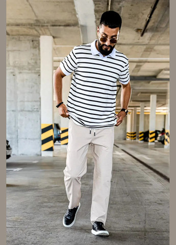 Бежевые летние брюки Teamv