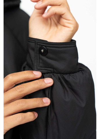 Чорна зимня зимова куртка оверсайз Fodarlloy