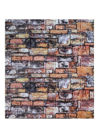 Самоклеюча декоративна 3D панель Камінь-цегла 700x770x5 мм Loft Expert (300372601)