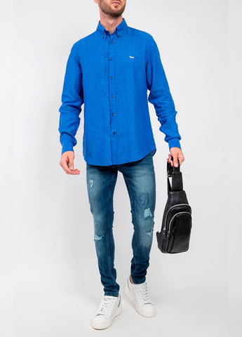 Синяя рубашка Harmont & Blaine