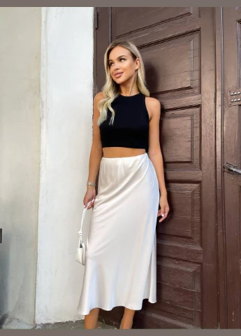 Шовкова спідниця міді Fashion (334016577)