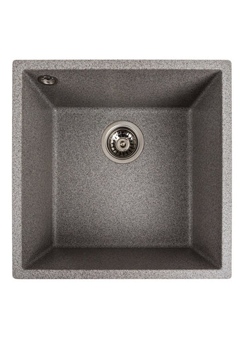 Гранитная мойка для кухни 4040 RUBA матовый серый Platinum (336938555)