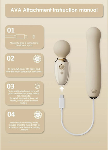 Пульсатор AVA Attachment Ivory White для смарт-вибромассажера – AVA - CherryLove Zalo (332209242)